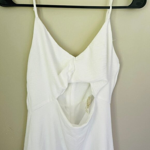 Altar'd State Fit and Flare Front Cutout Mini Dress White SZ M - Picture 2 of 7